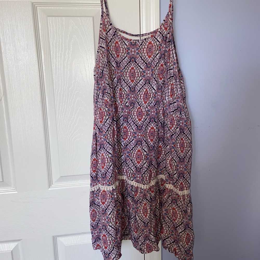 Spaghetti strap colorful dress